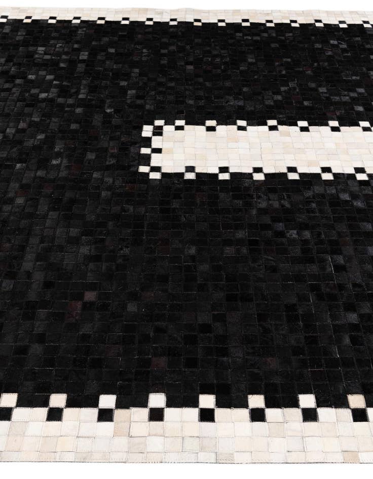 Detail image of  8' 1 x 9' 11 Cowhide Stocks Rug