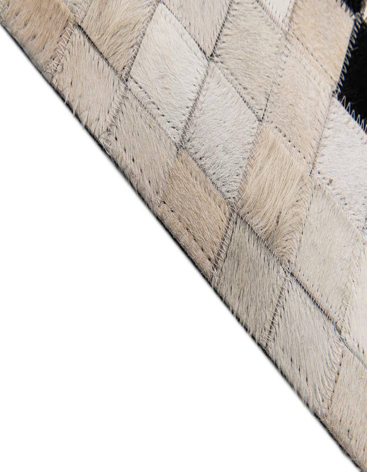 Detail image of  8' 1 x 9' 11 Cowhide Stocks Rug