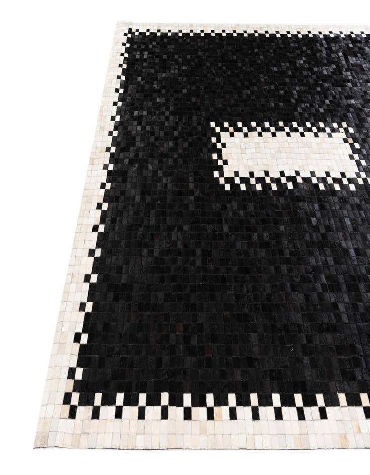 Detail image of  8' 1 x 10' 1 Cowhide Stocks Rug