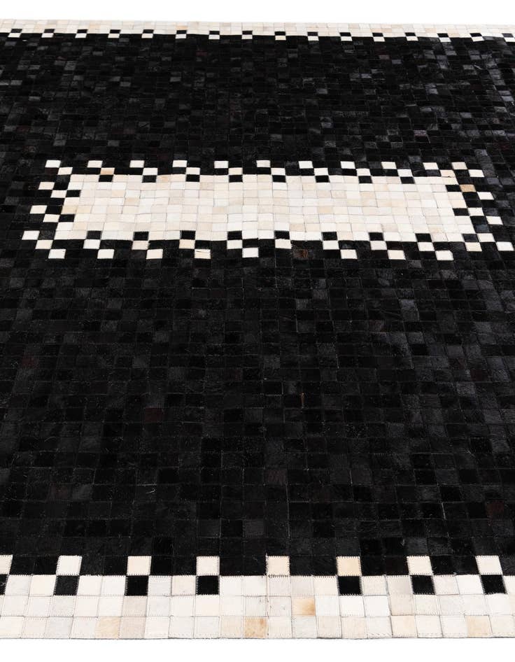 Detail image of  8' 1 x 10' 1 Cowhide Stocks Rug