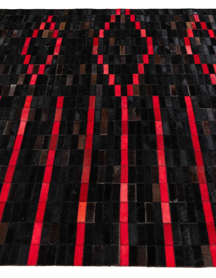 Detail image of  5' x 7' 11 Cowhide Stocks Rug