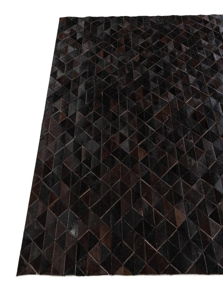 Detail image of  5' 1 x 7' 10 Cowhide Stocks Rug