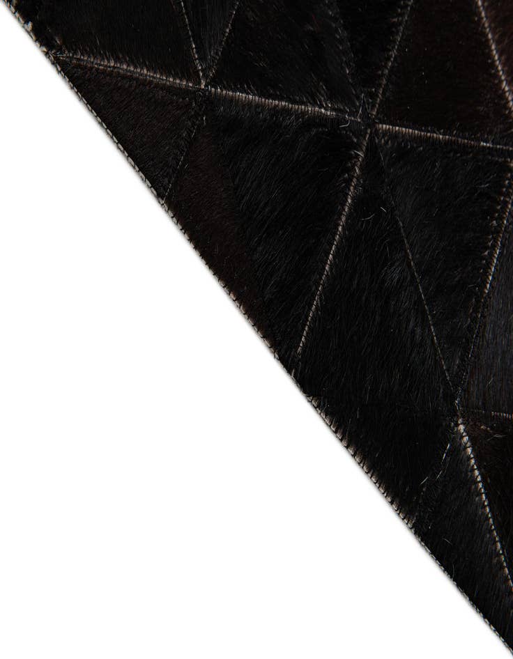 Detail image of  5' 1 x 7' 10 Cowhide Stocks Rug