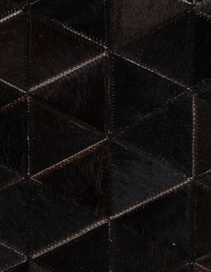 Detail image of  5' 1 x 7' 10 Cowhide Stocks Rug