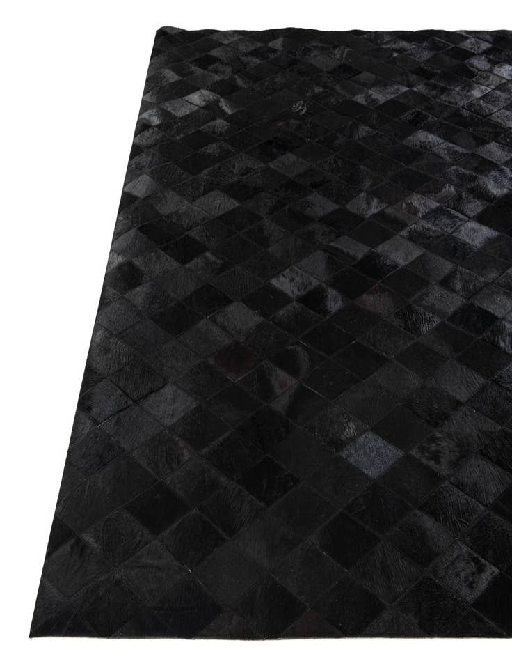 Detail image of  5' 7 x 7' 11 Cowhide Stocks Rug