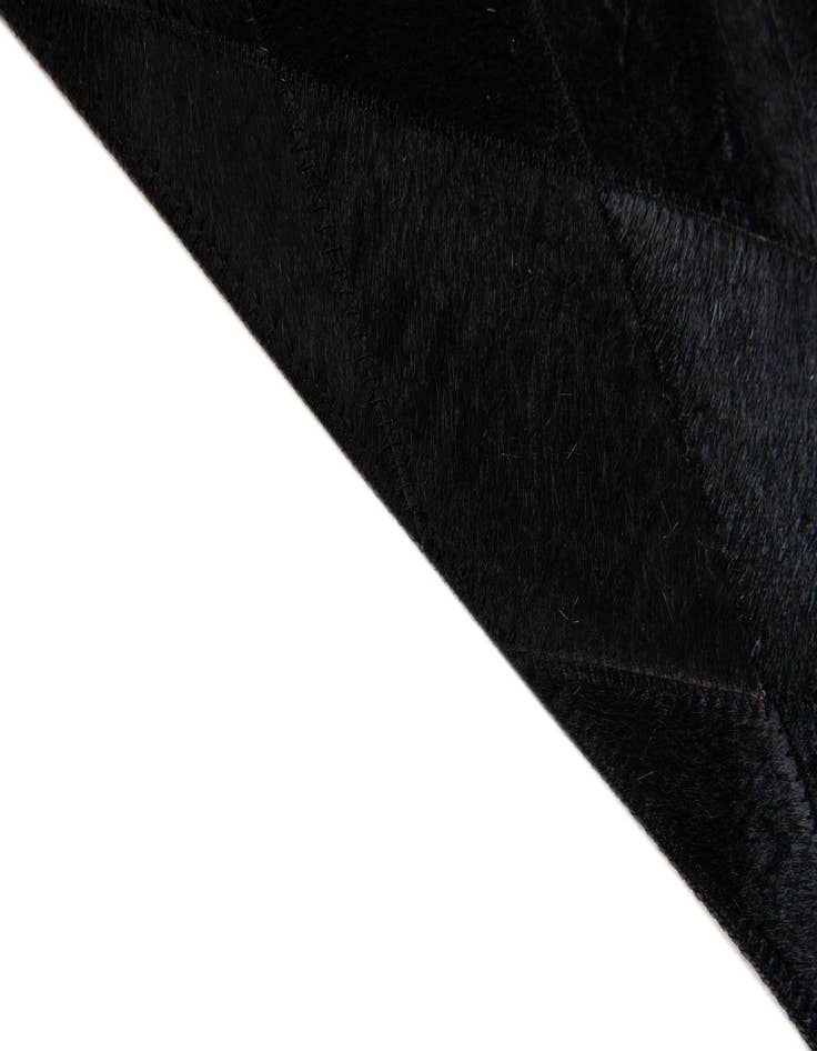 Detail image of  5' 7 x 7' 11 Cowhide Stocks Rug