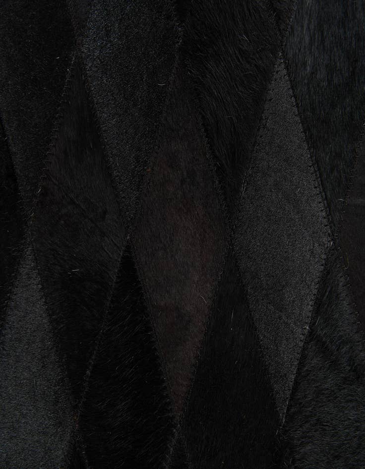 Detail image of  5' 2 x 8' Cowhide Stocks Rug