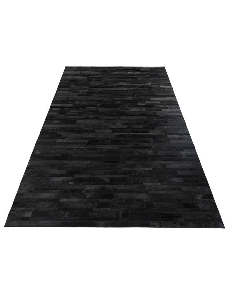 Detail image of  4' 11 x 7' 11 Cowhide Stocks Rug