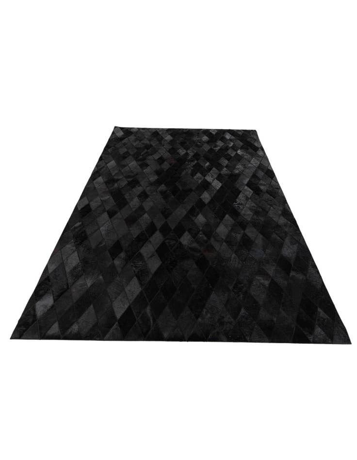 Detail image of  5' 1 x 8' Cowhide Stocks Rug