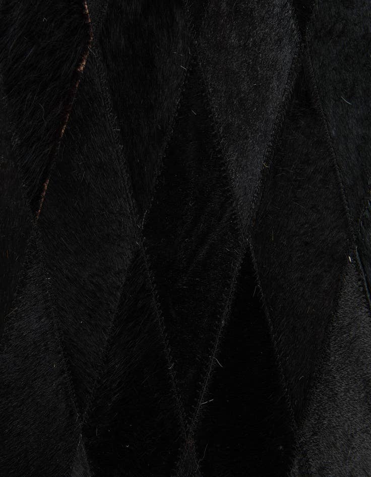 Detail image of  5' 1 x 8' Cowhide Stocks Rug