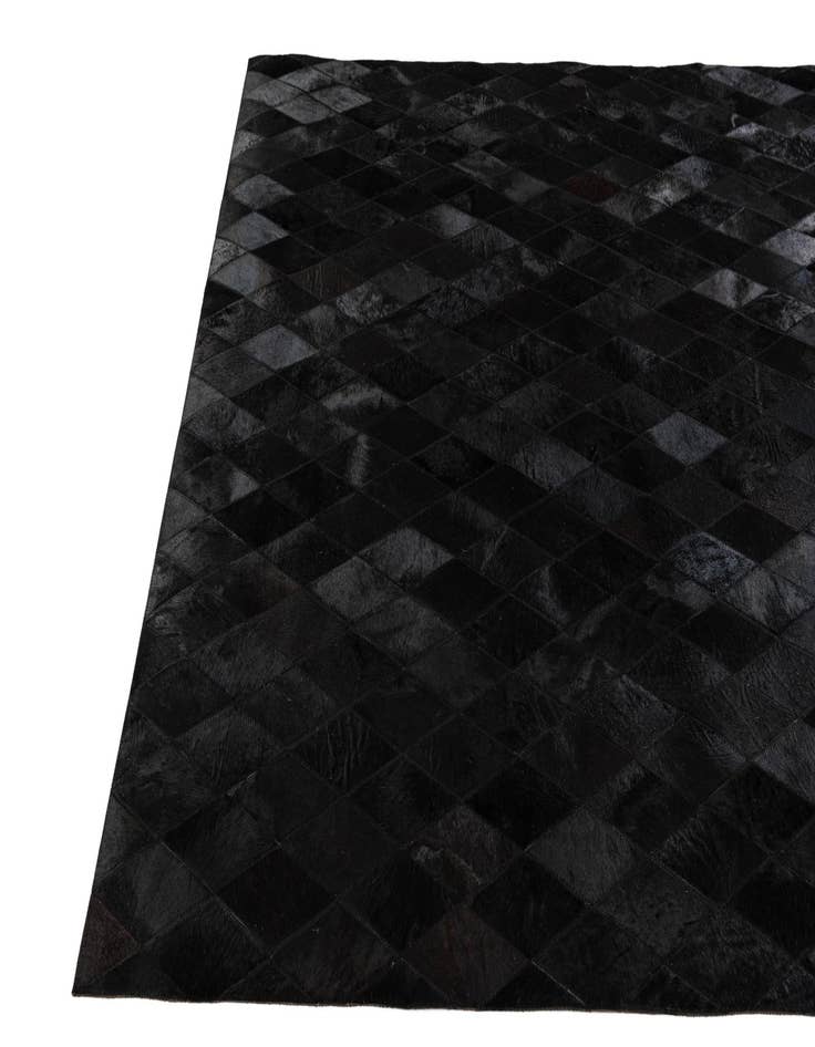 Detail image of  5' 2 x 8' Cowhide Stocks Rug