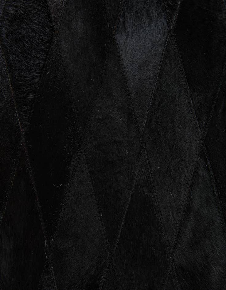 Detail image of  5' 2 x 8' Cowhide Stocks Rug