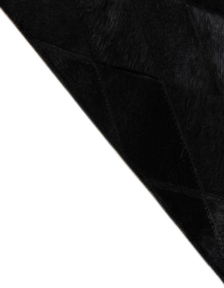 Detail image of  5' 2 x 8' Cowhide Stocks Rug