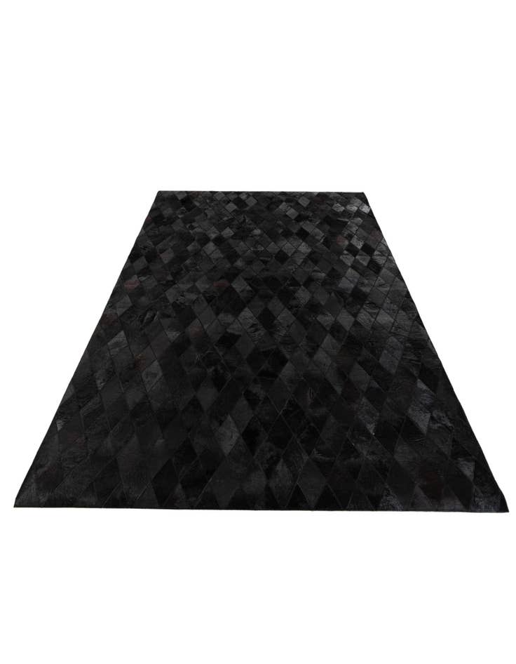 Detail image of  5' 2 x 8' Cowhide Stocks Rug