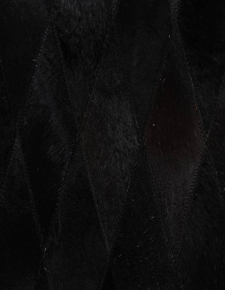 Detail image of  5' 2 x 8' Cowhide Stocks Rug