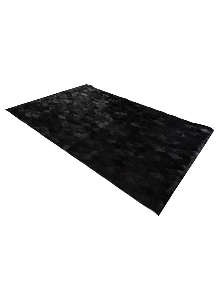 Detail image of  5' 2 x 7' 11 Cowhide Stocks Rug