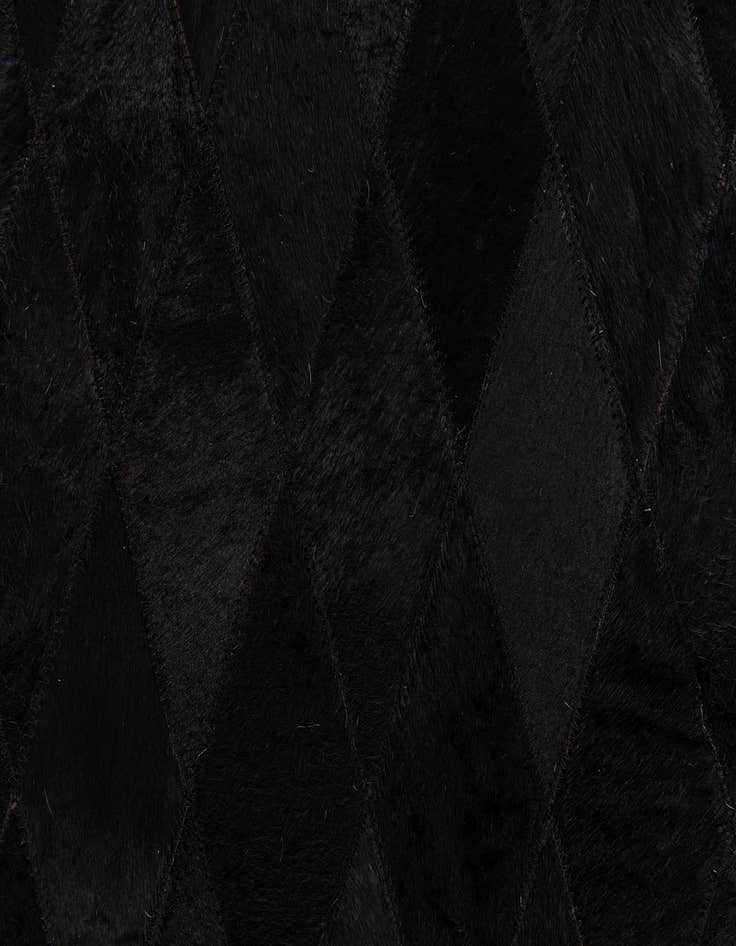 Detail image of  5' 2 x 7' 11 Cowhide Stocks Rug