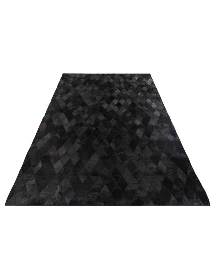 Detail image of  5' 2 x 8' Cowhide Stocks Rug