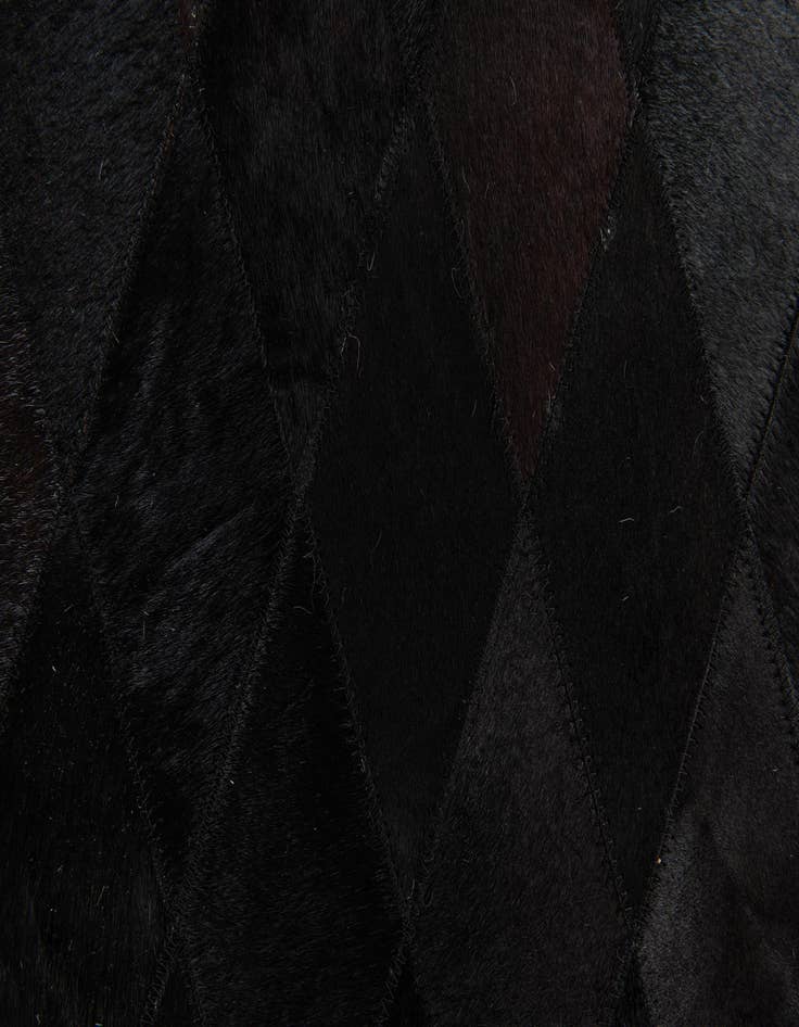 Detail image of  5' 2 x 8' Cowhide Stocks Rug