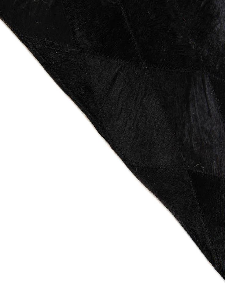 Detail image of  5' 2 x 7' 11 Cowhide Stocks Rug