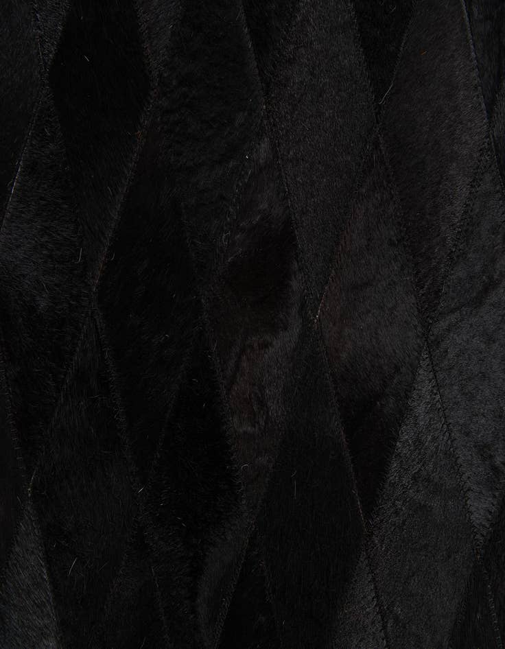 Detail image of  5' 2 x 7' 11 Cowhide Stocks Rug