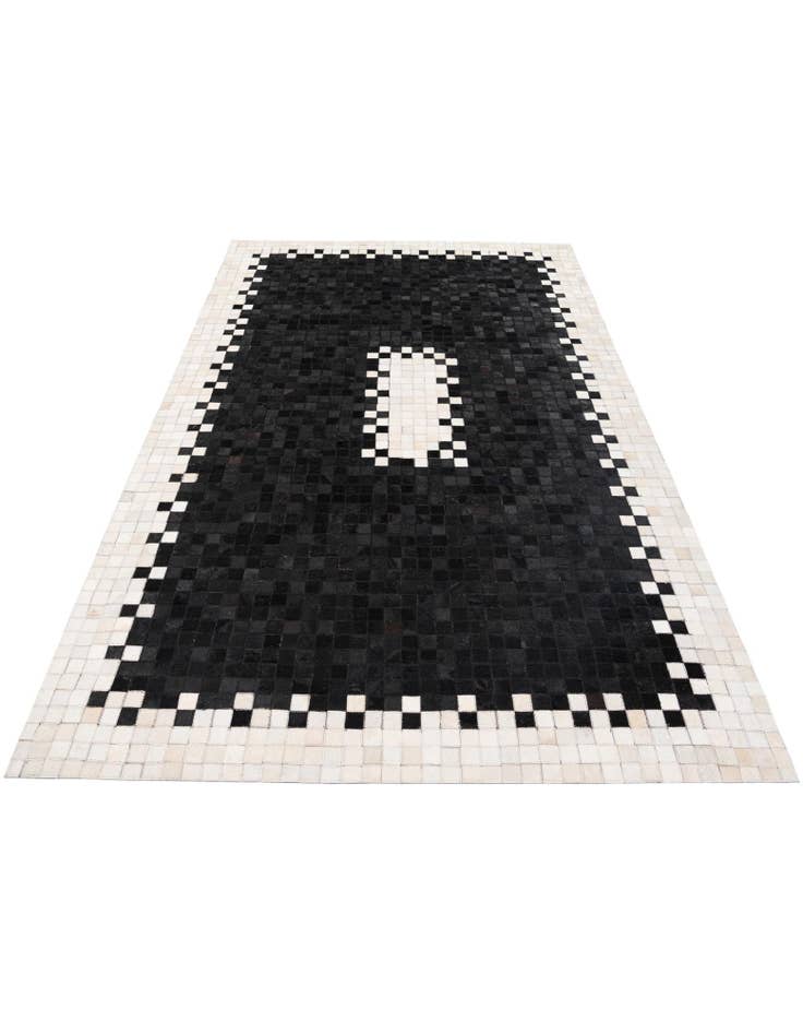 Detail image of  4' 11 x 7' 11 Cowhide Stocks Rug