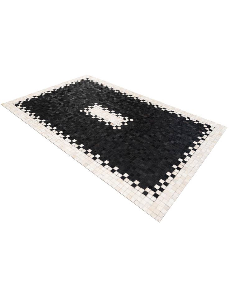 Detail image of  5' 1 x 7' 11 Cowhide Stocks Rug