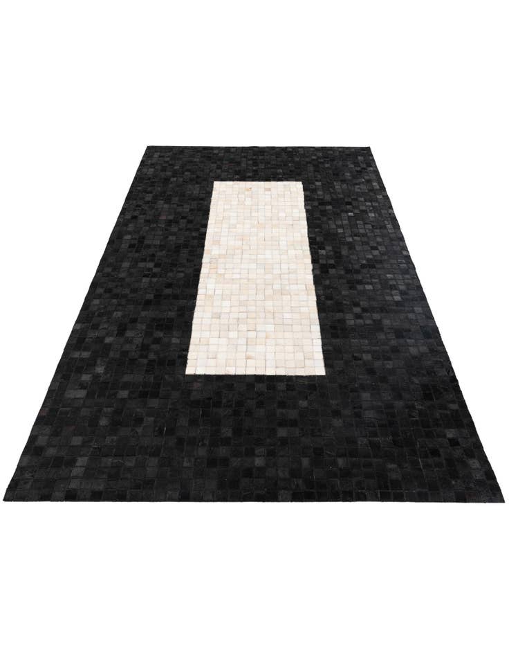 Detail image of  5' x 8' Cowhide Stocks Rug