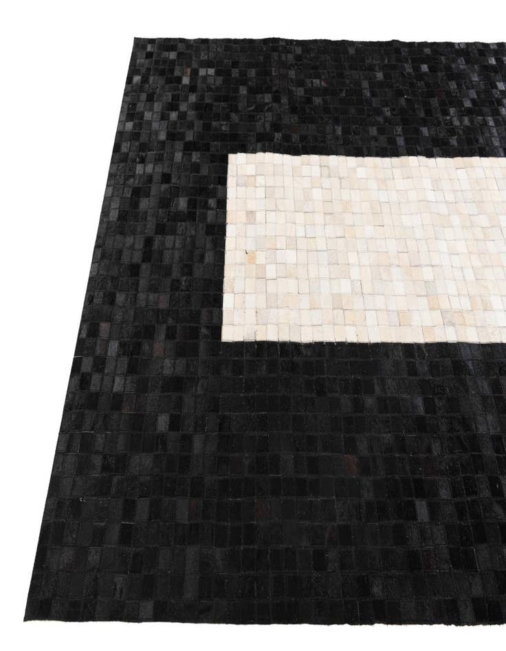 Detail image of  5' x 8' Cowhide Stocks Rug