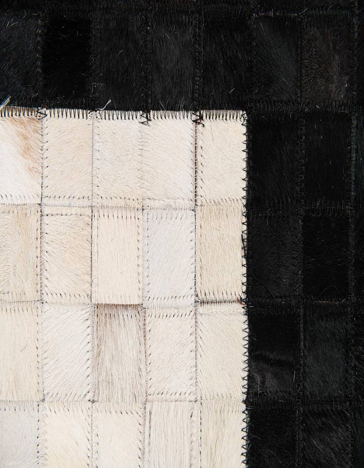 Detail image of  5' x 8' Cowhide Stocks Rug