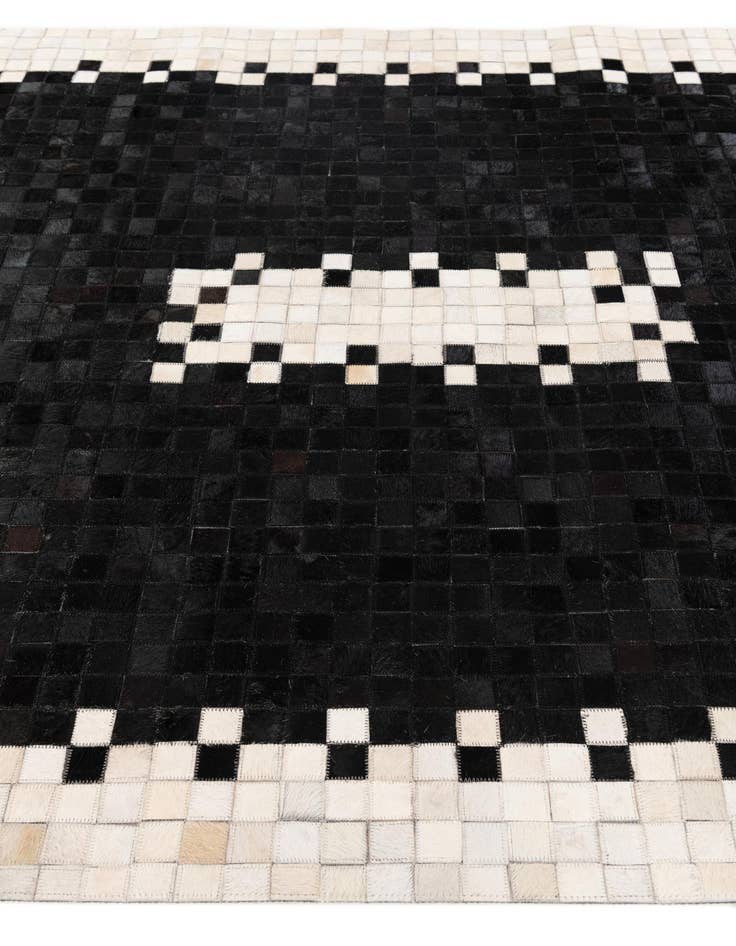 Detail image of  5' 1 x 7' 11 Cowhide Stocks Rug