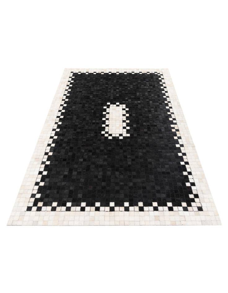 Detail image of  5' 1 x 7' 10 Cowhide Stocks Rug