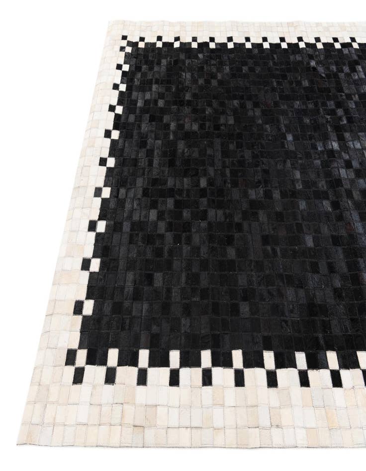 Detail image of  5' x 7' 9 Cowhide Stocks Rug