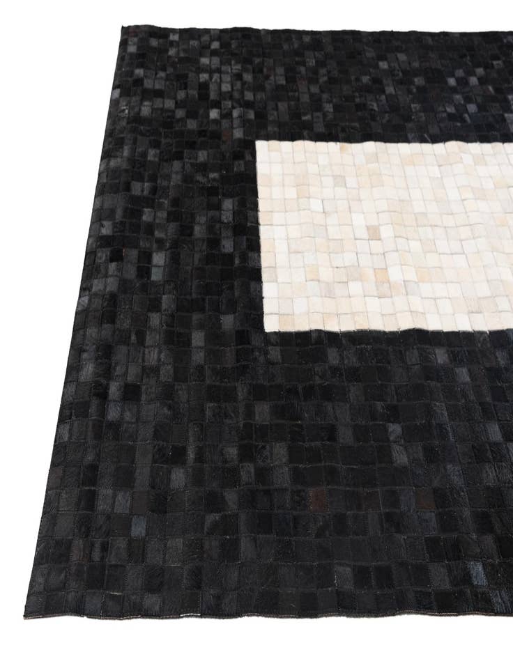 Detail image of  5' x 8' Cowhide Stocks Rug