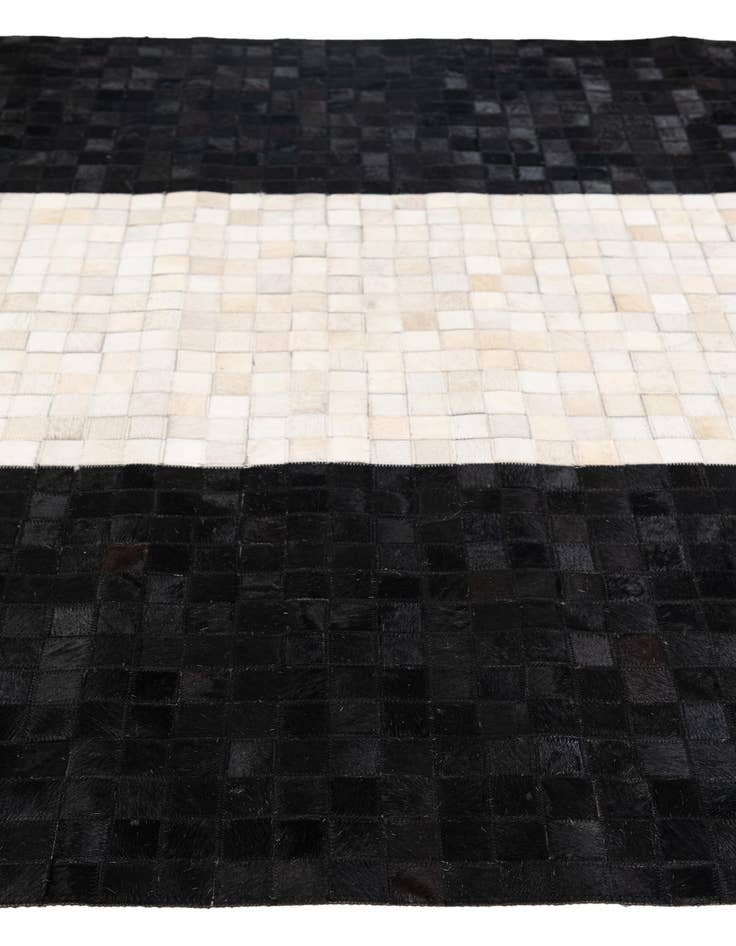 Detail image of  5' x 8' Cowhide Stocks Rug