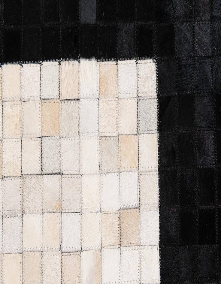 Detail image of  5' x 8' Cowhide Stocks Rug