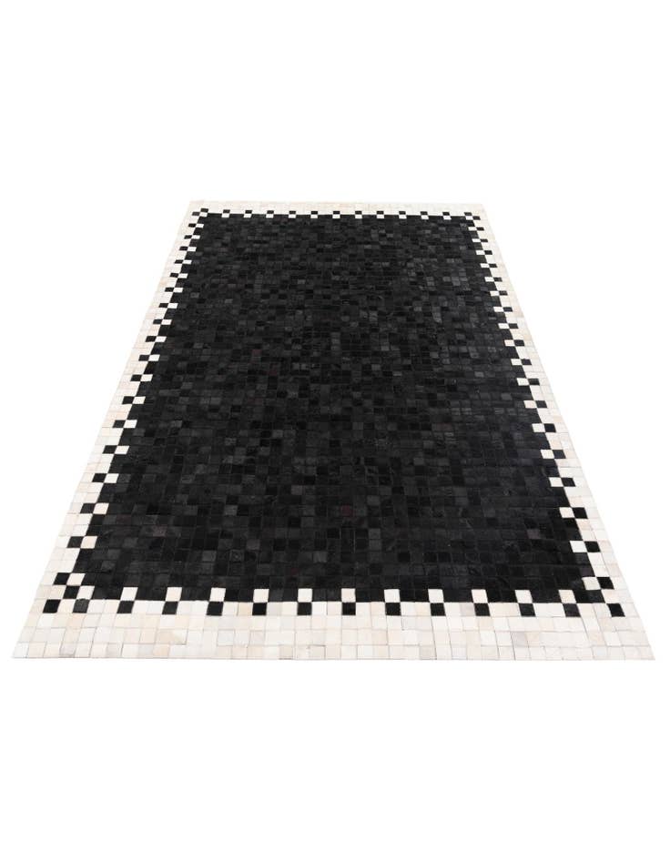 Detail image of  5' 2 x 8' Cowhide Stocks Rug