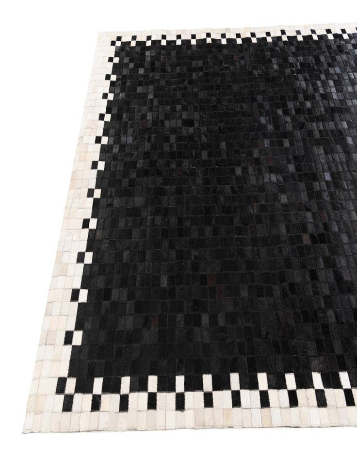 Detail image of  5' 2 x 8' Cowhide Stocks Rug