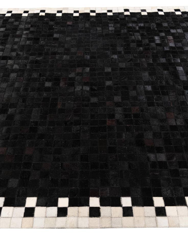 Detail image of  5' 2 x 8' Cowhide Stocks Rug