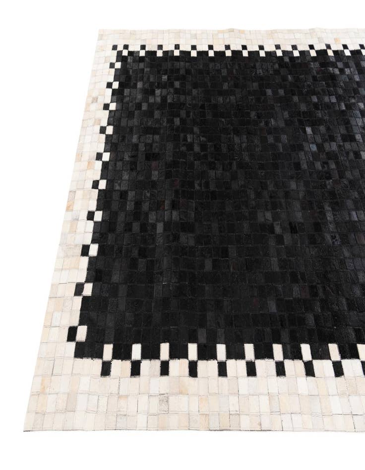 Detail image of  4' 11 x 7' 10 Cowhide Stocks Rug