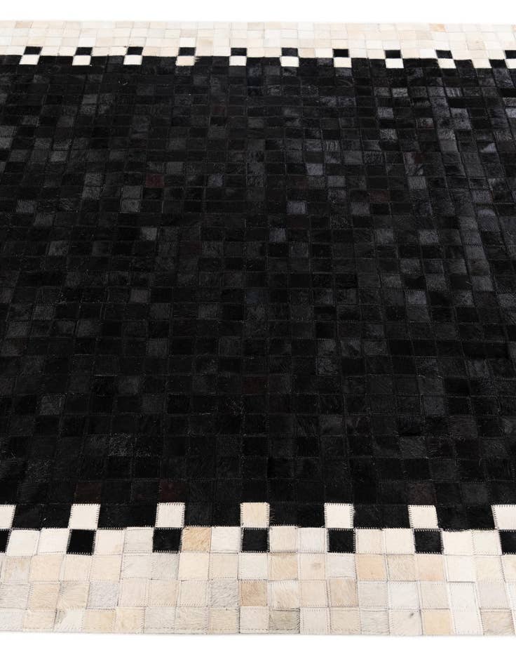 Detail image of  4' 10 x 7' 9 Cowhide Stocks Rug