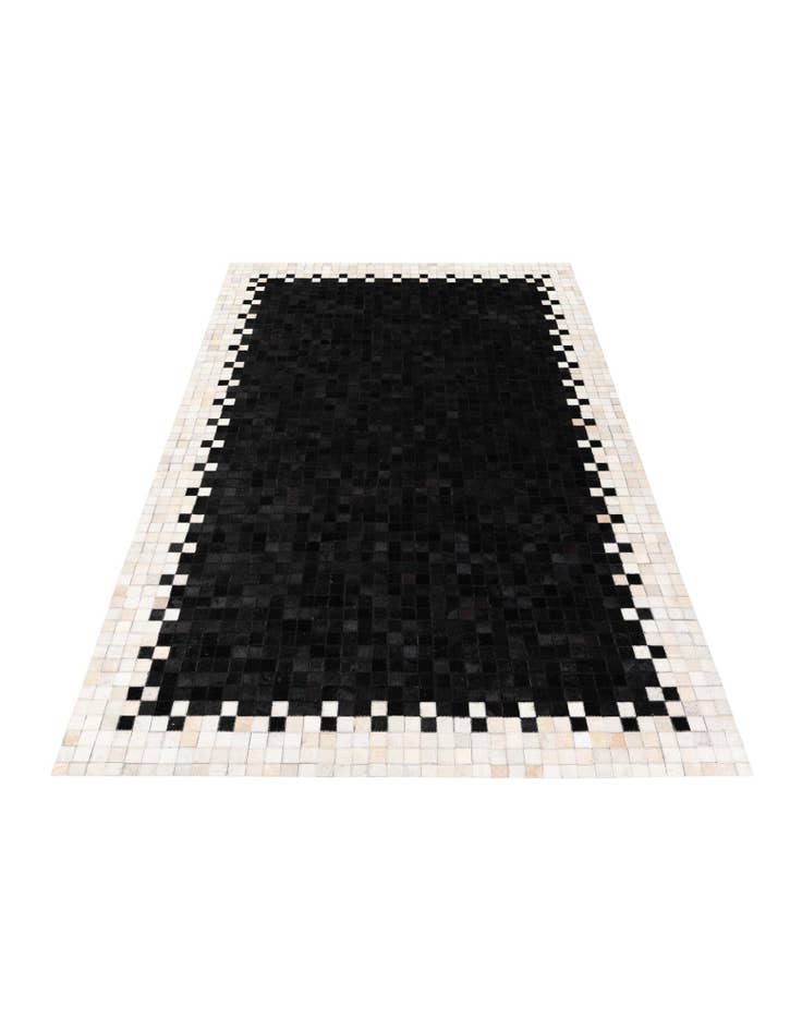 Detail image of  5' 1 x 7' 9 Cowhide Stocks Rug