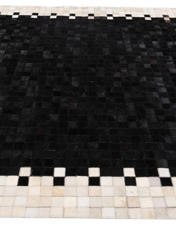 Detail image of  5' 1 x 7' 9 Cowhide Stocks Rug