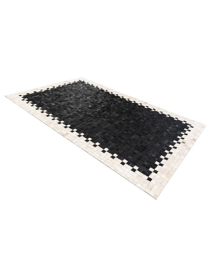 Detail image of  4' 11 x 7' 10 Cowhide Stocks Rug