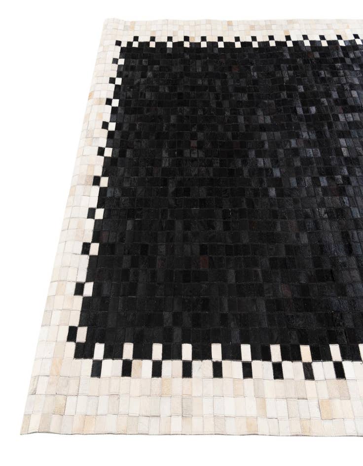 Detail image of  5' 1 x 7' 10 Cowhide Stocks Rug