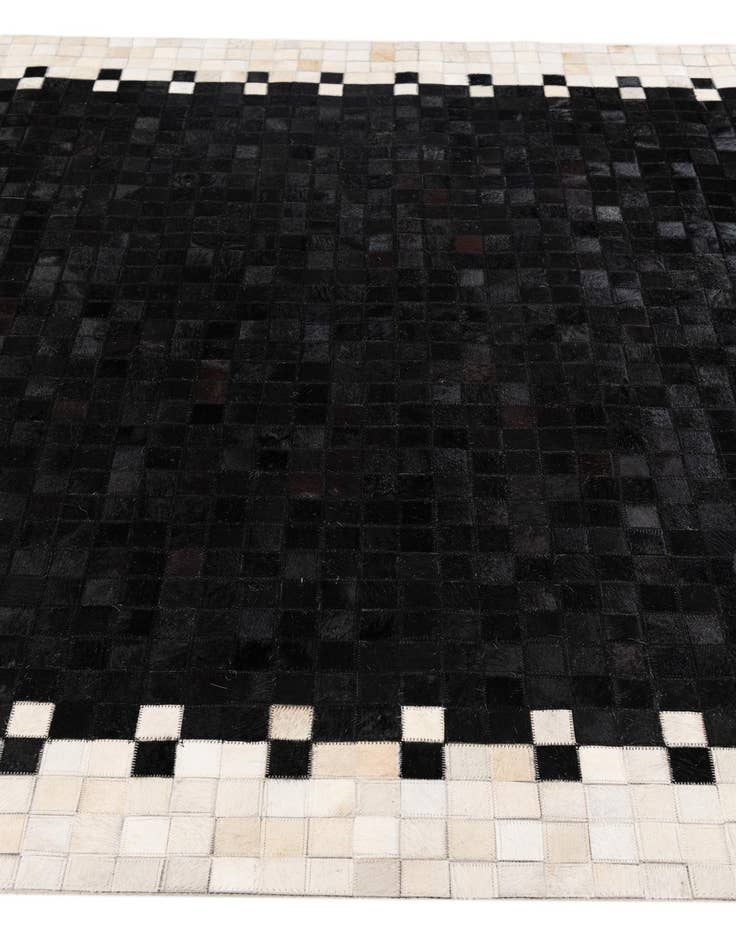 Detail image of  5' 1 x 7' 10 Cowhide Stocks Rug