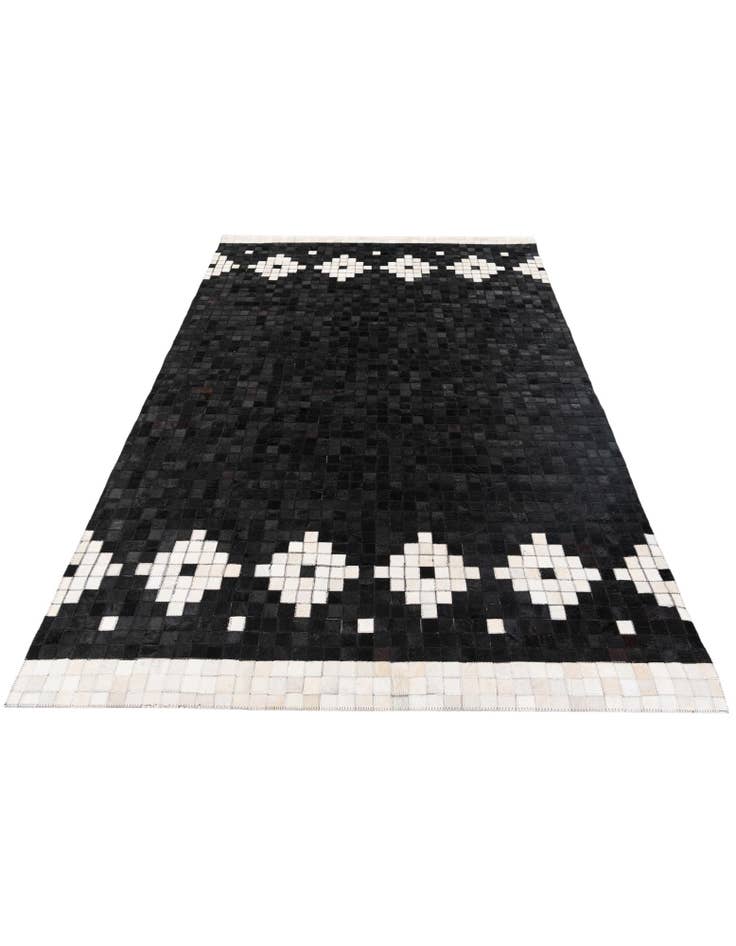 Detail image of  5' 2 x 7' 11 Cowhide Stocks Rug