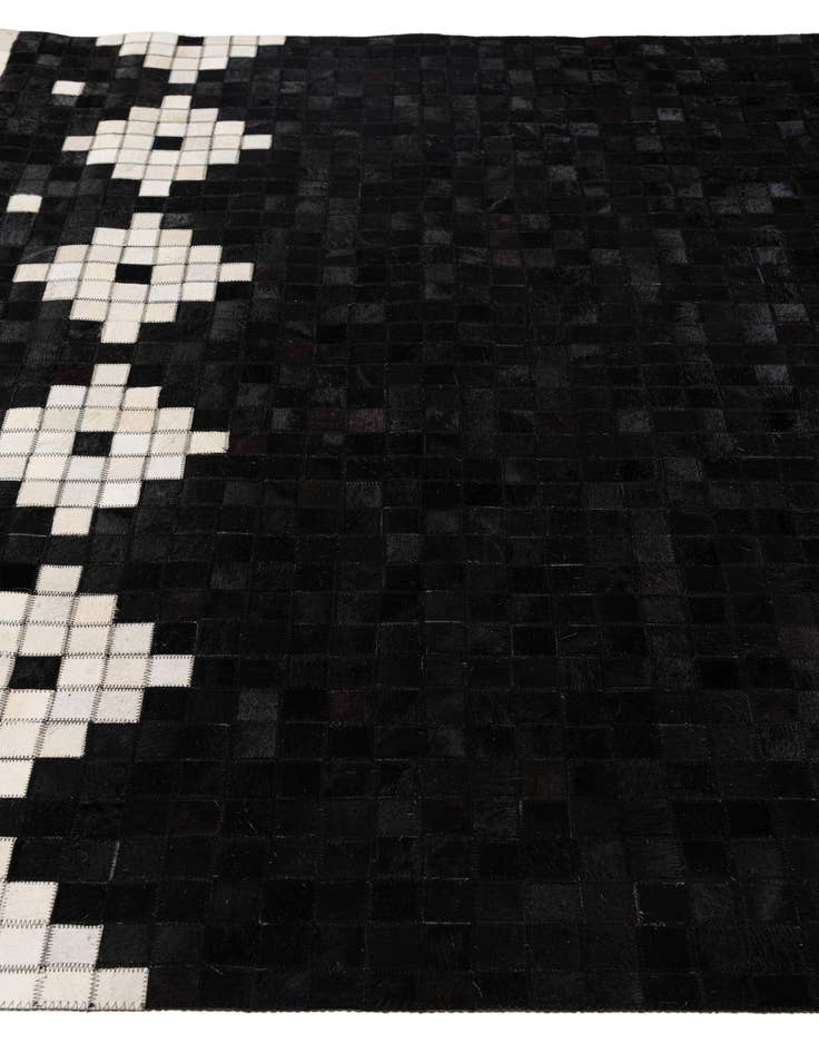 Detail image of  5' 2 x 8' Cowhide Stocks Rug