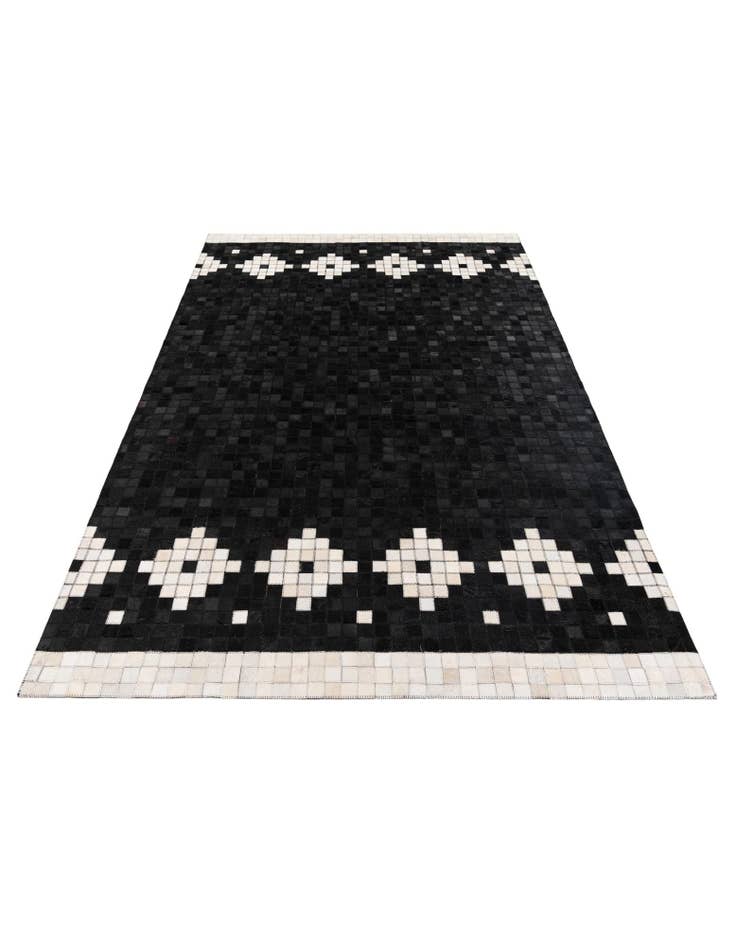 Detail image of  5' 2 x 8' Cowhide Stocks Rug