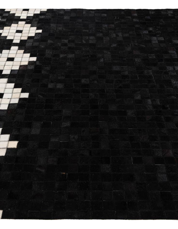 Detail image of  5' 2 x 8' Cowhide Stocks Rug